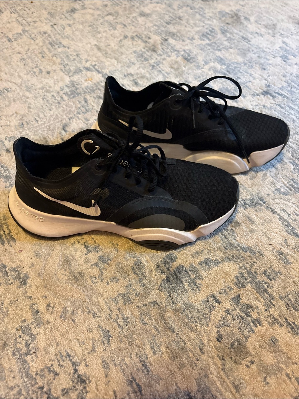 Nike Black and White Athletic Training Shoes